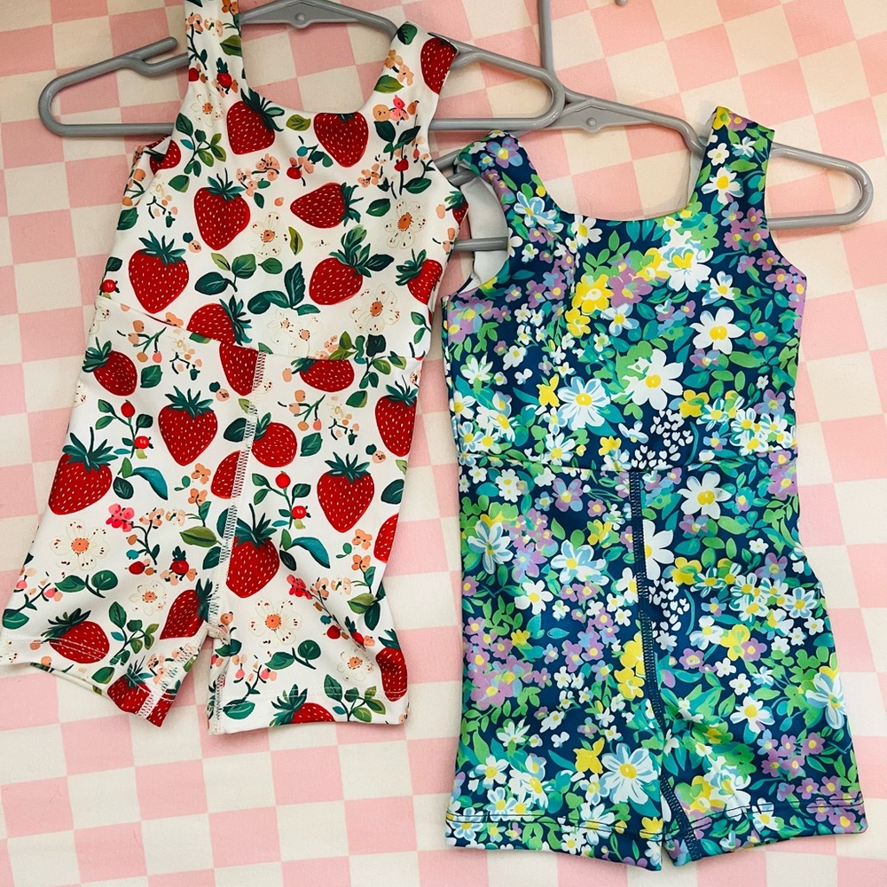 Little One Shop Athletic Rompers 12-18m NWOT
